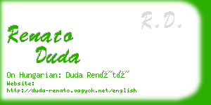 renato duda business card